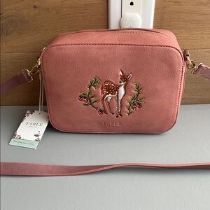 Fawn Embroidered Camera Bag